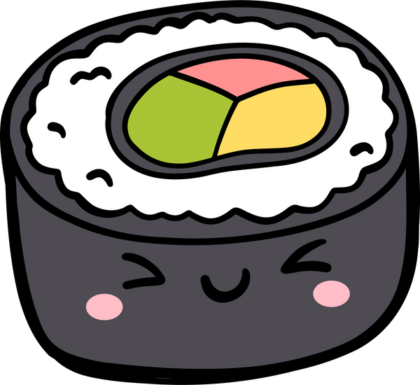 Sushi cartoon illustration