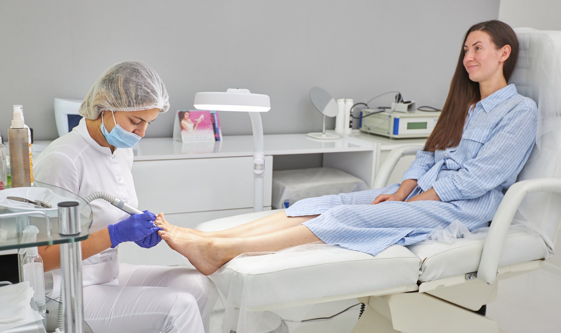 Woman Getting her Toes treated