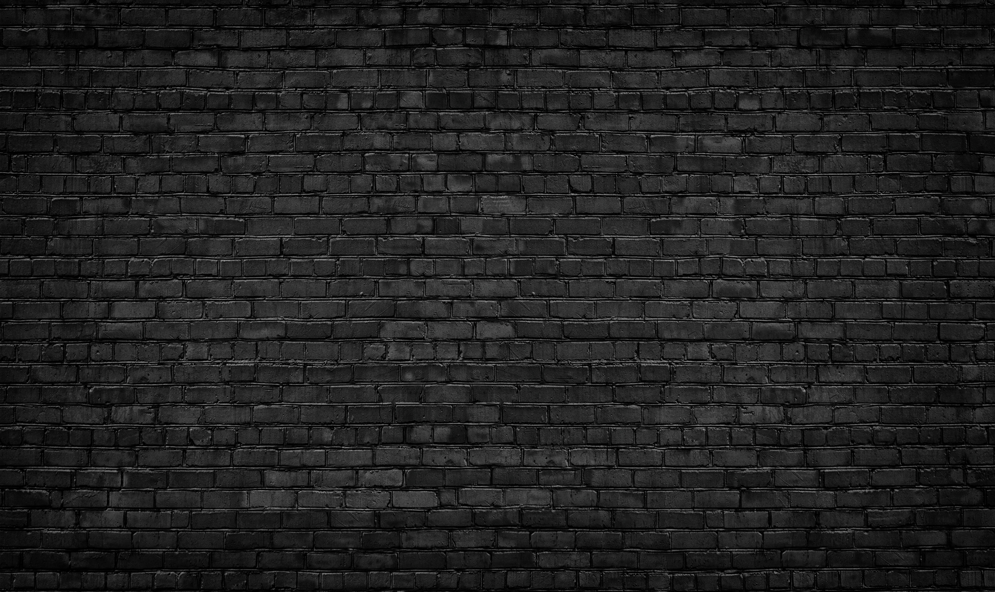 black brick wall background. texture dark masonry